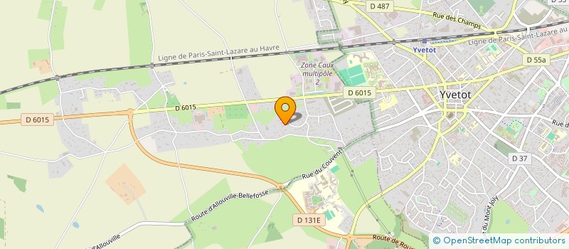 localisation de l'entreprise ASSOCIATION SPORTIVE DES 76ERS  VALLIQUERVILLE