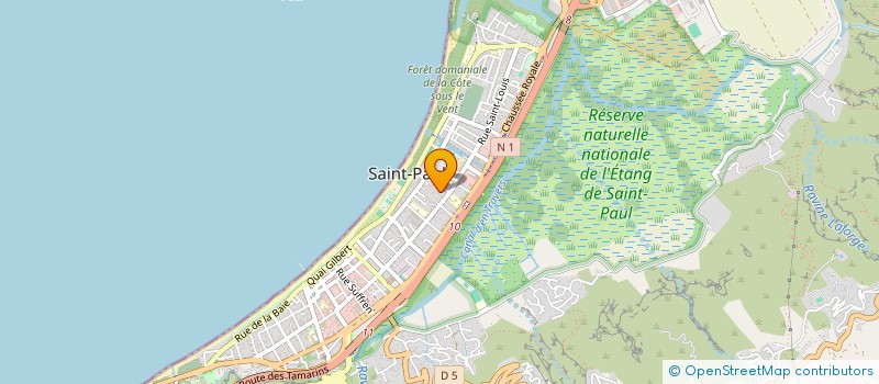 localisation de l'entreprise ASSOCIATION SPORTIVE DES AMIS DU DIMANCHE  SAINT-PAUL