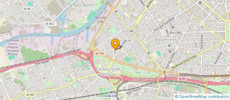 localisation de l'entreprise ASSOCIATION SPORTIVE DES ATELIERS MALECOT DE LILLE à LILLE