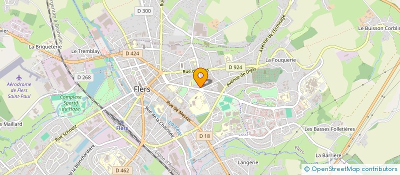 localisation de l'entreprise ASSOCIATION SPORTIVE DES CEDRES à FLERS