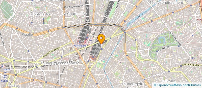 localisation de l'entreprise ASSOCIATION SPORTIVE DES CHEMINOTS DE L'EST ASCE  PARIS