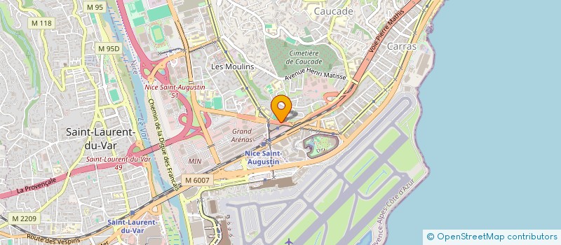 localisation de l'entreprise ASSOCIATION SPORTIVE DES CHEMINS DE FER DE LA PROVENCE à NICE