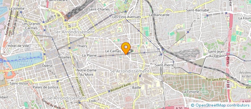 localisation de l'entreprise ASSOCIATION SPORTIVE DES CINQ AVENUES LONGCHAMP à MARSEILLE