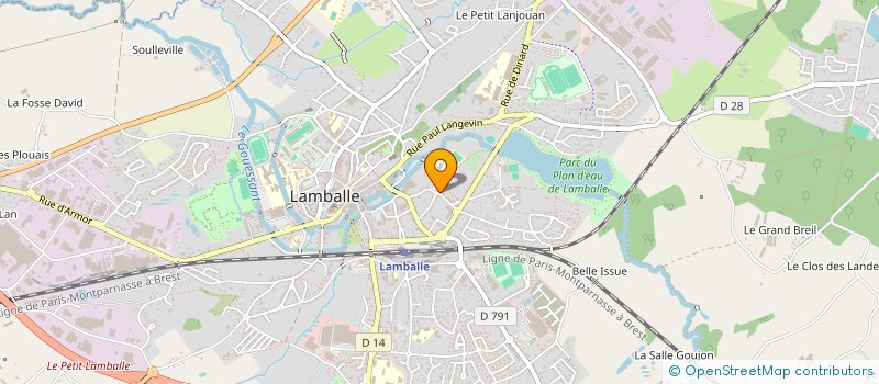 localisation de l'entreprise ASSOCIATION SPORTIVE DES ECOLES CATHOLIQUES DE LAMBALLE à LAMBALLE-ARMOR