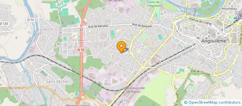 localisation de l'entreprise ASSOCIATION SPORTIVE DES ECOLES D'ANGOULEME (ASEA) à ANGOULEME
