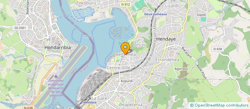localisation de l'entreprise ASSOCIATION SPORTIVE DES EGLANTINS D'HENDAYE à HENDAYE