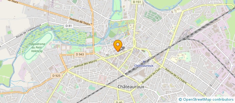 localisation de l'entreprise ASSOCIATION SPORTIVE DES EMPLOYES MUNICIPAUX à CHATEAUROUX