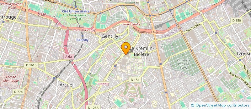 localisation de l'entreprise ASSOCIATION SPORTIVE DES ETUDIANTS DE LA FACULTE DE MEDECINE DU KREMLIN-BICETRE  LE KREMLIN-BICETRE