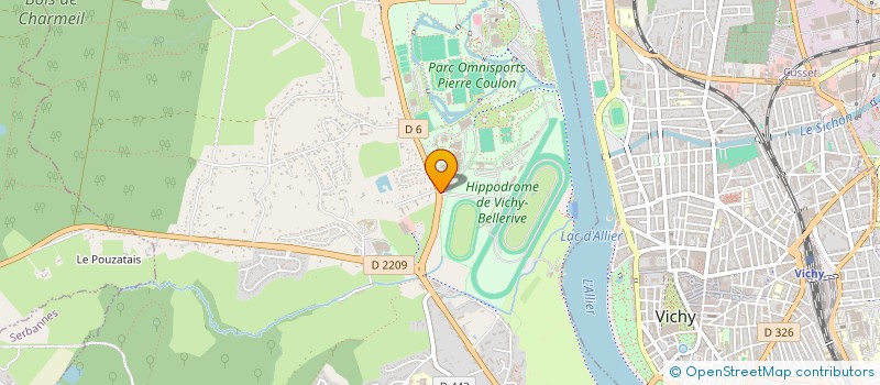 localisation de l'entreprise ASSOCIATION SPORTIVE DES ETUDIANTS DES METIERS DU SPORT ADASA CAMPUS VICHY (ASEMS VICHY)  BELLERIVE-SUR-ALLIER