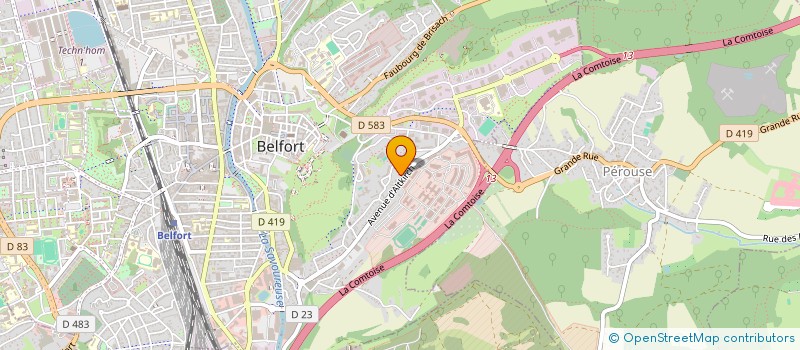 localisation de l'entreprise ASSOCIATION SPORTIVE DES HAUTS DE BELFORT à BELFORT