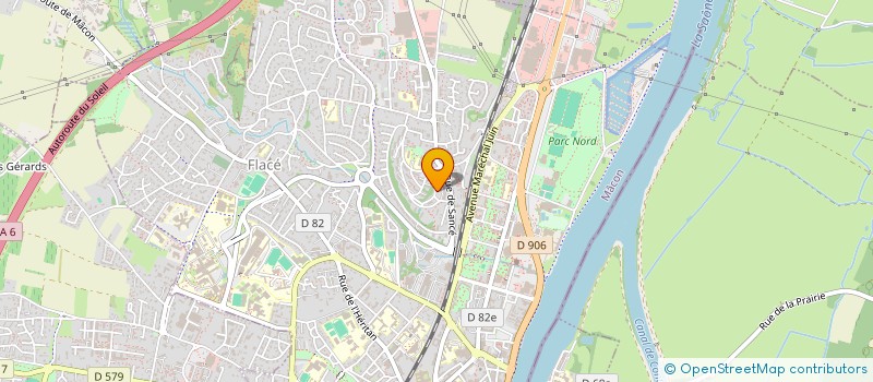 localisation de l'entreprise ASSOCIATION SPORTIVE DES ILES MACONNAISES  MACON