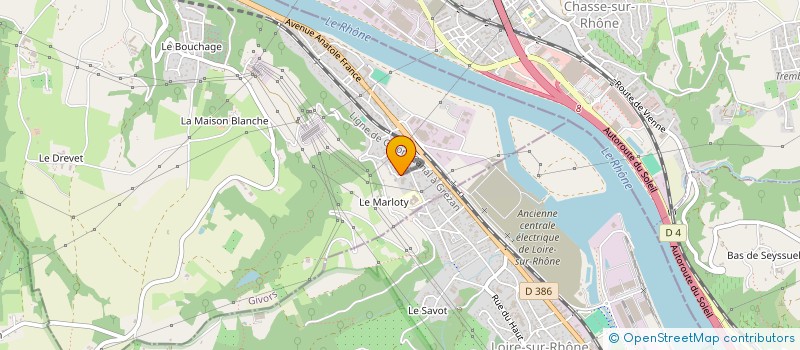 localisation de l'entreprise ASSOCIATION SPORTIVE DES LOCATAIRES DE BANS FOOTBALL CLUB  GIVORS