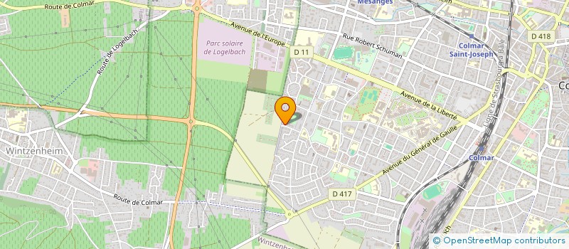 localisation de l'entreprise ASSOCIATION SPORTIVE DES MAHORAIS DE COLMAR  COLMAR