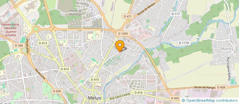 localisation de l'entreprise ASSOCIATION SPORTIVE DES MEZEREAUX à MELUN