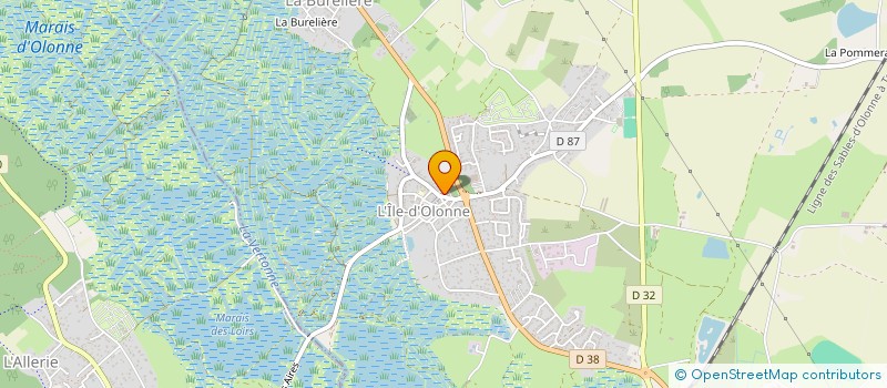 localisation de l'entreprise ASSOCIATION SPORTIVE DES PALUDIERS ISLAIS BASKET  L'ILE-D'OLONNE