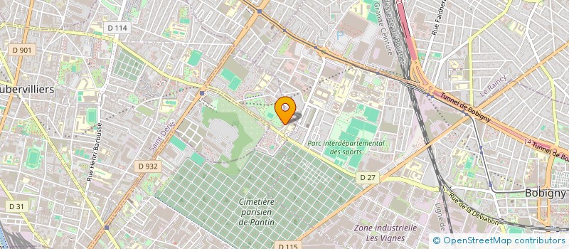 localisation de l'entreprise ASSOCIATION SPORTIVE DES PETITS CHAMPIONS (ASPC)  PANTIN