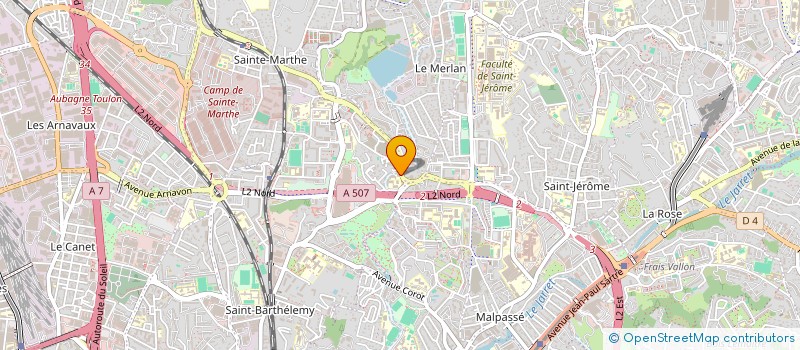 localisation de l'entreprise ASSOCIATION SPORTIVE DES PETITS FLAMANTS à MARSEILLE