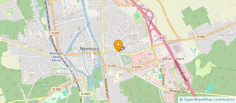 localisation de l'entreprise ASSOCIATION SPORTIVE DES POLICIERS DE L AGGLOMERATION BELLIFONTAINE  NEMOURS