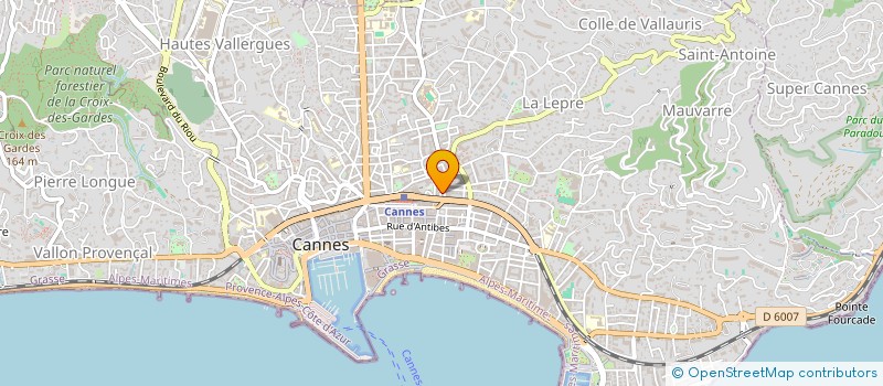 localisation de l'entreprise ASSOCIATION SPORTIVE DES POLICIERS MUNICIPAUX DE CANNES- TACTICAL DEFENSE SYSTEM  CANNES