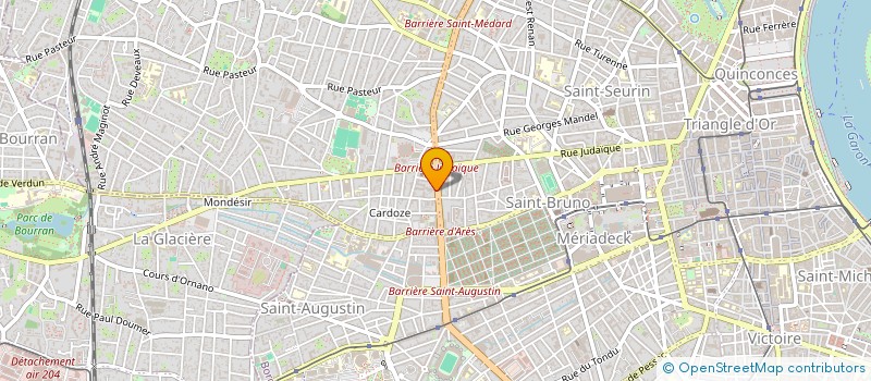 localisation de l'entreprise ASSOCIATION SPORTIVE DES PROFESSIONS LIBERALES ET REGLEMENTEES DE BORDEAUX METROPOLE  BORDEAUX