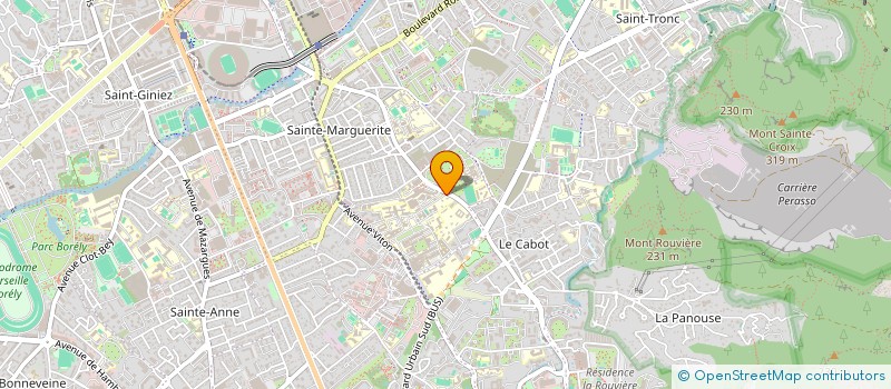 localisation de l'entreprise ASSOCIATION SPORTIVE DES PSYCHOMOT' DE L'ISRP DE MARSEILLE (ASPIM)  MARSEILLE