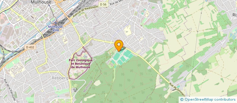 localisation de l'entreprise ASSOCIATION SPORTIVE DES PTT DE MULHOUSE  RIEDISHEIM