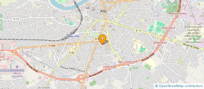 localisation de l'entreprise ASSOCIATION SPORTIVE DES SOURDS D'ALBI à ALBI