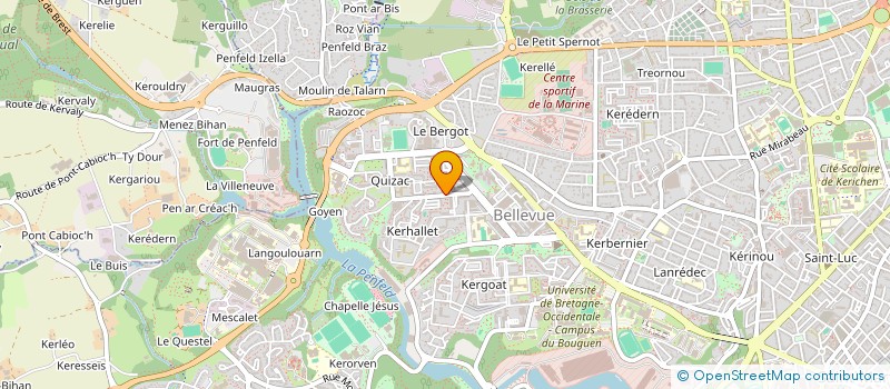 localisation de l'entreprise ASSOCIATION SPORTIVE DES SOURDS DE BREST à BREST