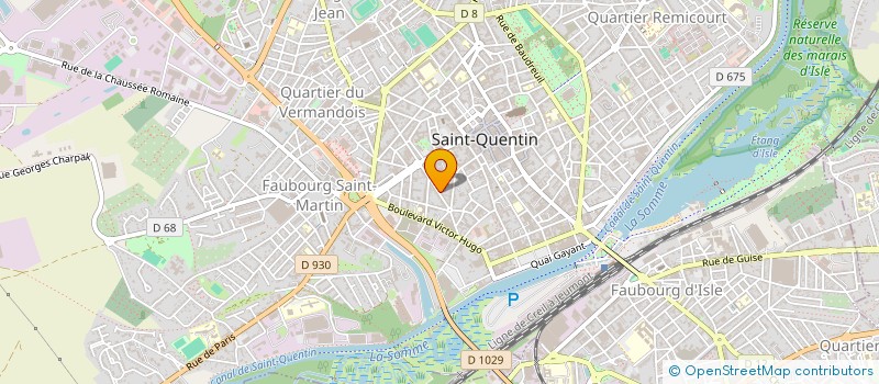 localisation de l'entreprise ASSOCIATION SPORTIVE DES SOURDS DE SAINT-QUENTIN  SAINT-QUENTIN