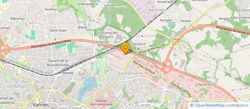 localisation de l'entreprise ASSOCIATION SPORTIVE DES TURCS DE L OUEST à VANNES