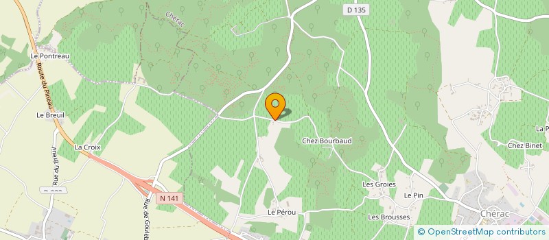 localisation de l'entreprise ASSOCIATION SPORTIVE DES VERRIERS  CHERAC