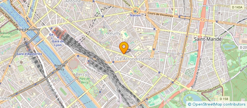 localisation de l'entreprise ASSOCIATION SPORTIVE DES VETERANS DE PARIS  PARIS