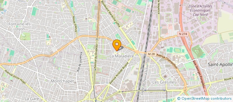 localisation de l'entreprise ASSOCIATION SPORTIVE DIJON CITY  DIJON