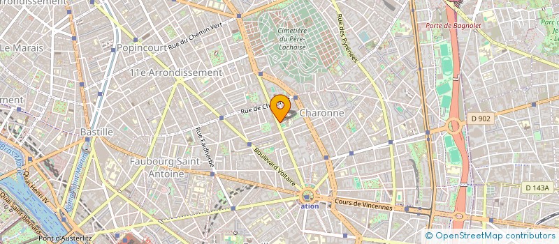 localisation de l'entreprise ASSOCIATION SPORTIVE DORIAN  PARIS