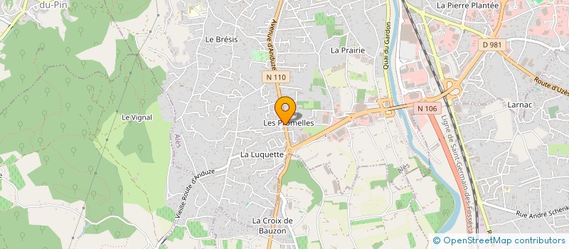 localisation de l'entreprise ASSOCIATION SPORTIVE DROIT AU BUT DES PROMELLES  ALES