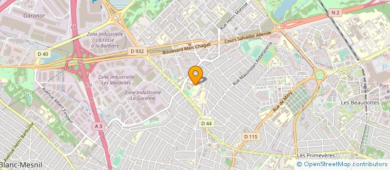 localisation de l'entreprise ASSOCIATION SPORTIVE DU 6 COLLEGE à AULNAY-SOUS-BOIS