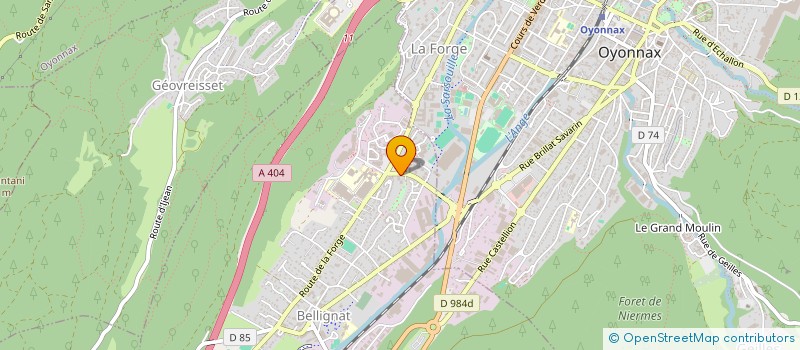 localisation de l'entreprise ASSOCIATION SPORTIVE : DU BIEN ETRE, A LA REMISE EN FORME OU LA COMPETITION à BELLIGNAT