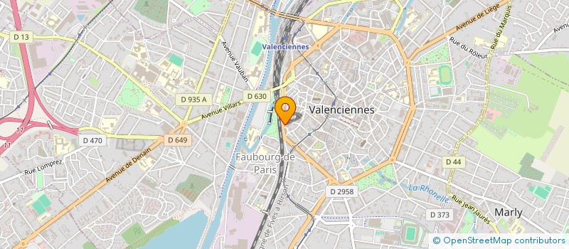 localisation de l'entreprise ASSOCIATION SPORTIVE DU BILLARD DE VALENCIENNES  VALENCIENNES