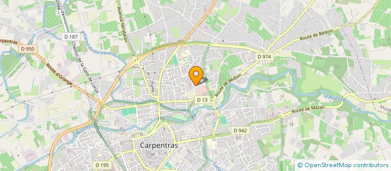 localisation de l'entreprise ASSOCIATION SPORTIVE DU C.E.S. RASPAIL  CARPENTRAS