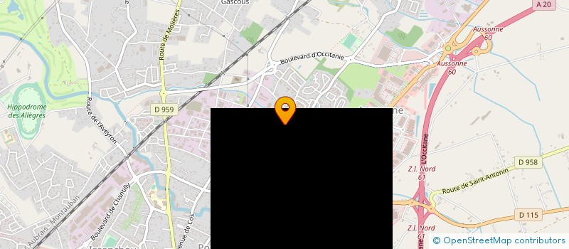 localisation de l'entreprise ASSOCIATION SPORTIVE DU CENTRE DE FORMATION DES APPRENTIS DE MONTAUBAN  MONTAUBAN