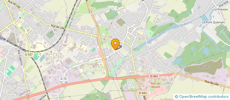 localisation de l'entreprise ASSOCIATION SPORTIVE DU CENTRE HOSPITALIER DE BETHUNE BEUVRY  BEUVRY