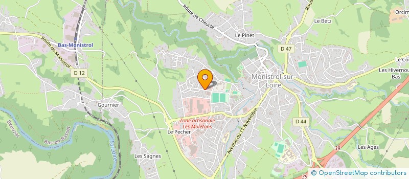 localisation de l'entreprise ASSOCIATION SPORTIVE DU CES DE MONISTROL SUR LOIRE à MONISTROL-SUR-LOIRE