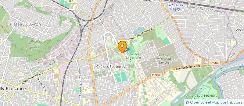localisation de l'entreprise ASSOCIATION SPORTIVE DU CES GEORGES BRAQUE à NEUILLY-SUR-MARNE
