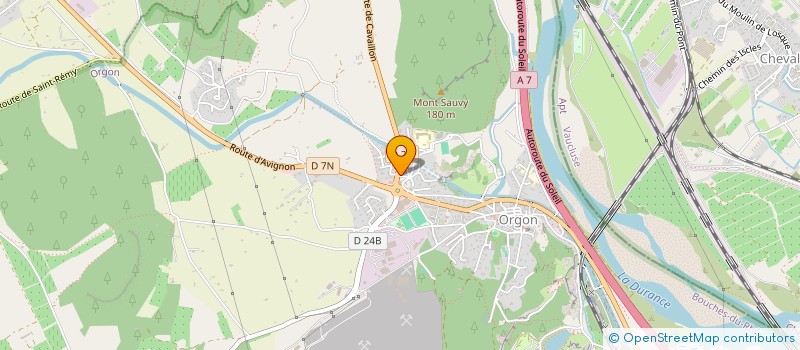 localisation de l'entreprise ASSOCIATION SPORTIVE DU CES MONT SAUVY  ORGON