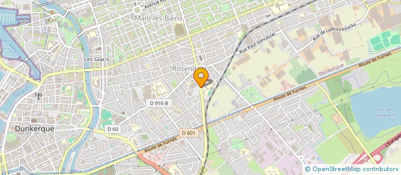 localisation de l'entreprise ASSOCIATION SPORTIVE DU CES SECONDAIRE MIXTE DE ROSENDAEL à DUNKERQUE