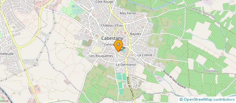 localisation de l'entreprise ASSOCIATION SPORTIVE DU COLLEGE  CABESTANY