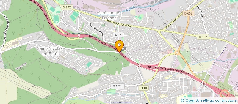 localisation de l'entreprise ASSOCIATION SPORTIVE DU COLLEGE à HAYANGE