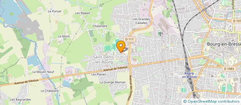 localisation de l'entreprise ASSOCIATION SPORTIVE DU COLLEGE à SAINT-DENIS-LES-BOURG