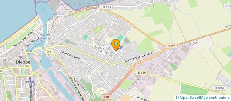 localisation de l'entreprise ASSOCIATION SPORTIVE DU COLLEGE ALBERT CAMUS  DIEPPE