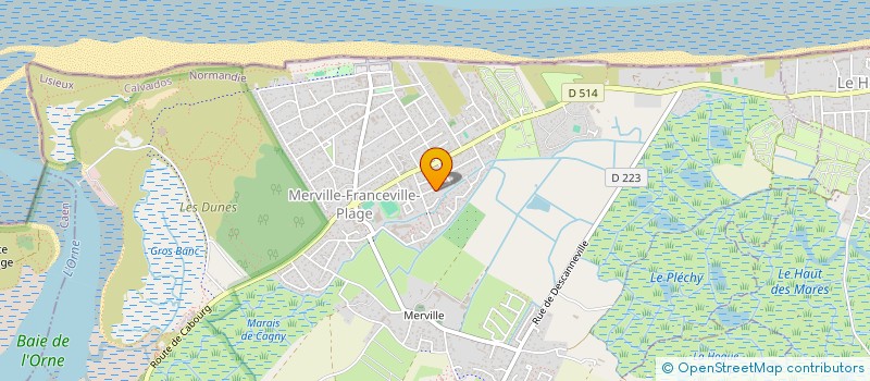 localisation de l'entreprise ASSOCIATION SPORTIVE DU COLLEGE ALFRED KASTLER  MERVILLE-FRANCEVILLE-PLAGE